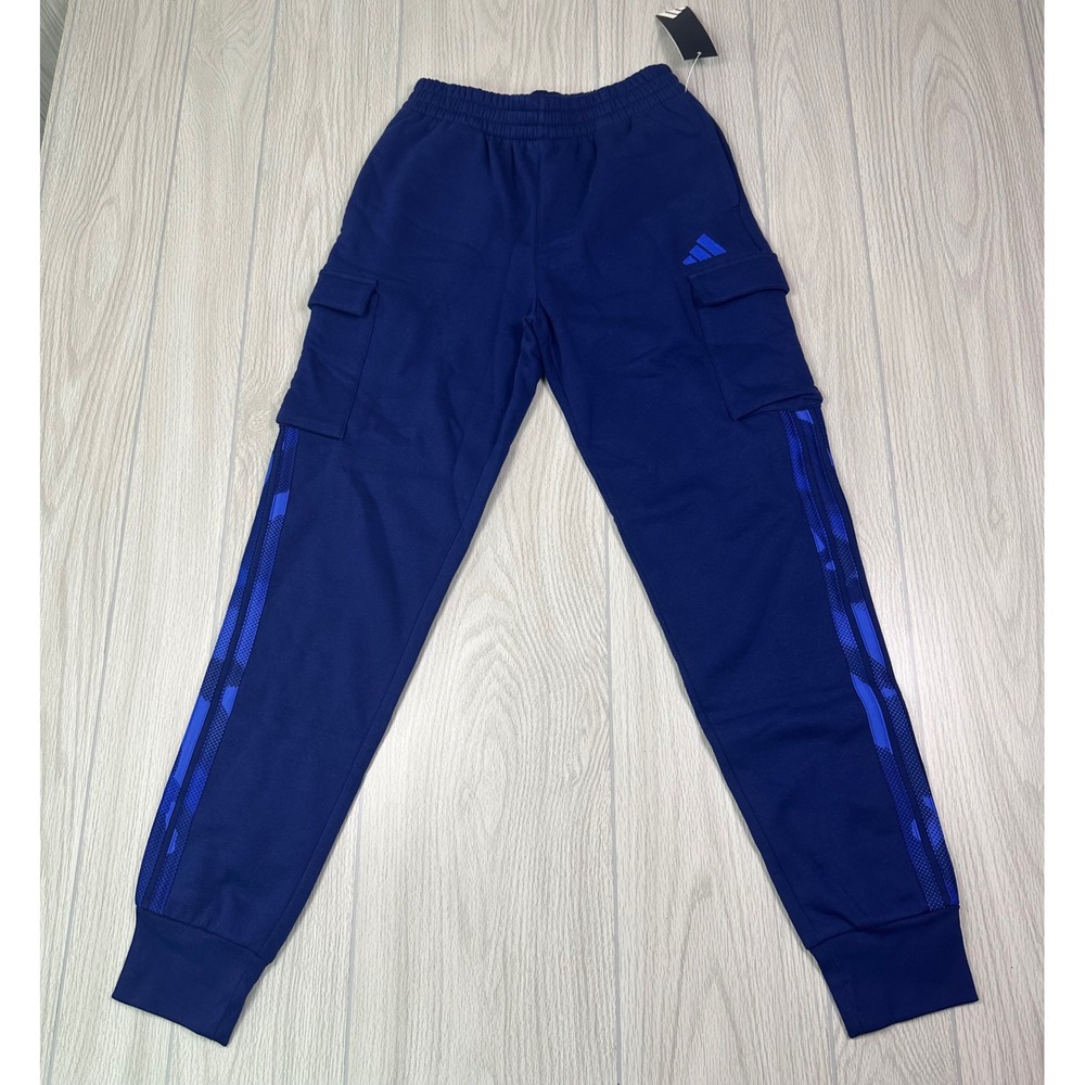 Boys Adidas‎ Cargo Joggers Navy Blue Size L 14/16  Stitch Fix